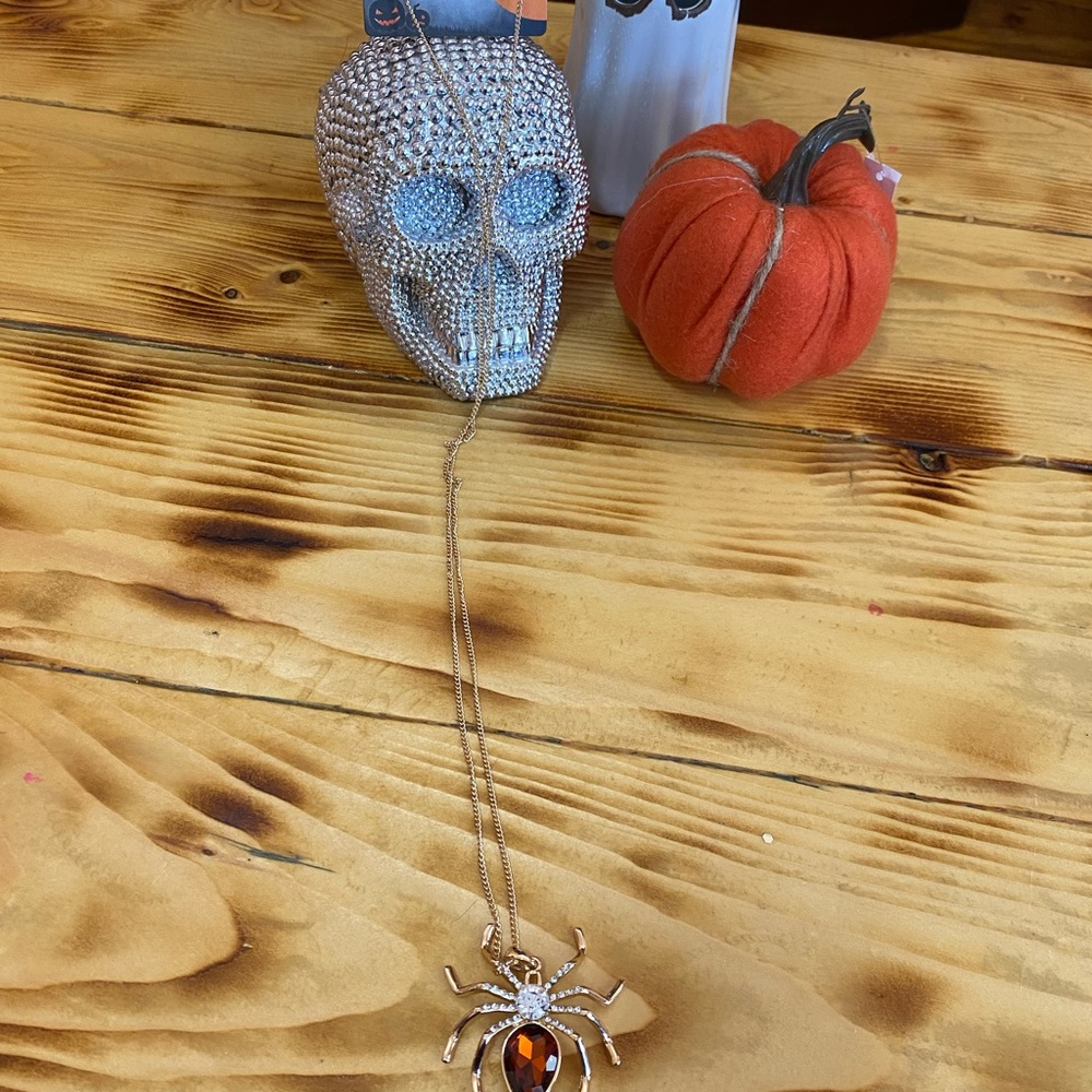 🎃Halloween Spider Long Necklace With Stones From I Am🎃 - Picture 5 of 5